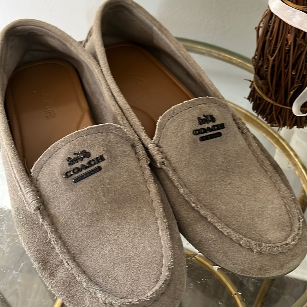 Coach Tan Suede Loafers